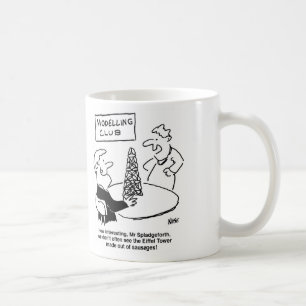 Modellierung Club Eiffelturm aus Wurst Funny Kaffeetasse