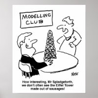 Modellierung des Eiffelturms aus Wurst