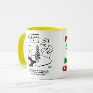 Modellierung des Eiffelturms aus Wurst Tasse