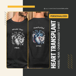 Modelljahr/überholter Herz-Transplantat-T - Shirt