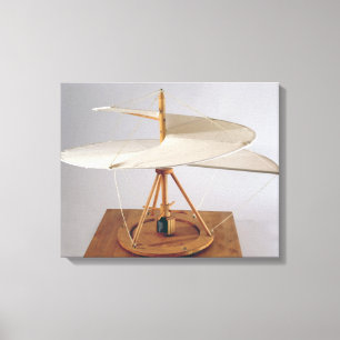 Modellrekonstruktion des Designs von da Vinci Leinwanddruck