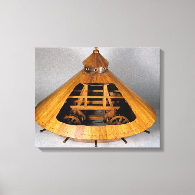 Modellrekonstruktion des Designs von da Vinci Leinwanddruck (Vorderseite)