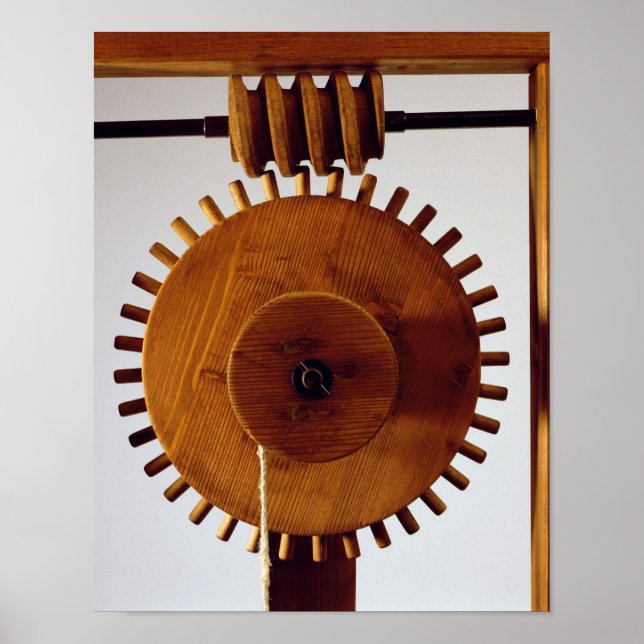 Modellrekonstruktion des Designs von da Vinci Poster (Vorne)