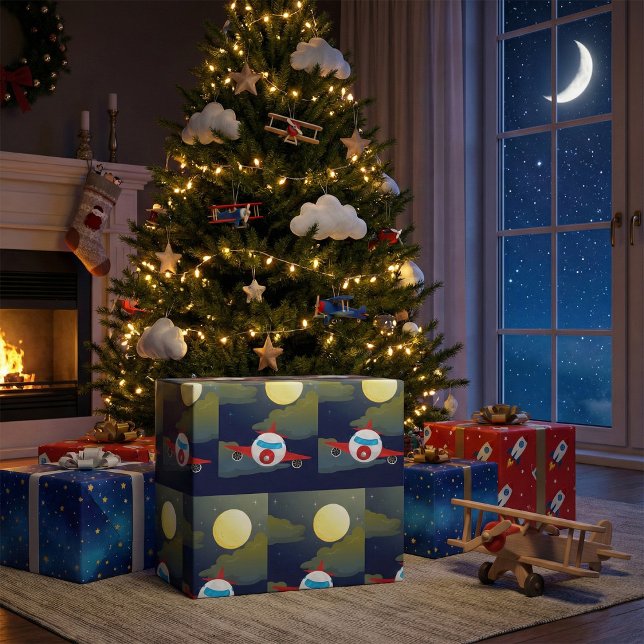 Modempapier und Flugzeugumschlagpapier Geschenkpapier (Von Creator hochgeladen)