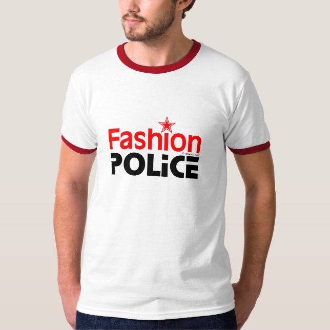 Modepolizei - Maßgeschneiderte T-Shirt (Vorderseite)