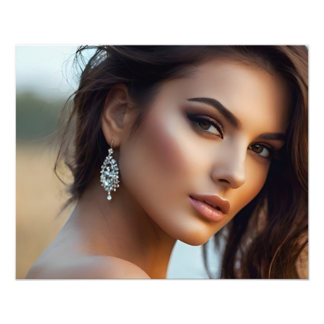 Modeportrait der Frauenkunst Fotodruck (Vorne)