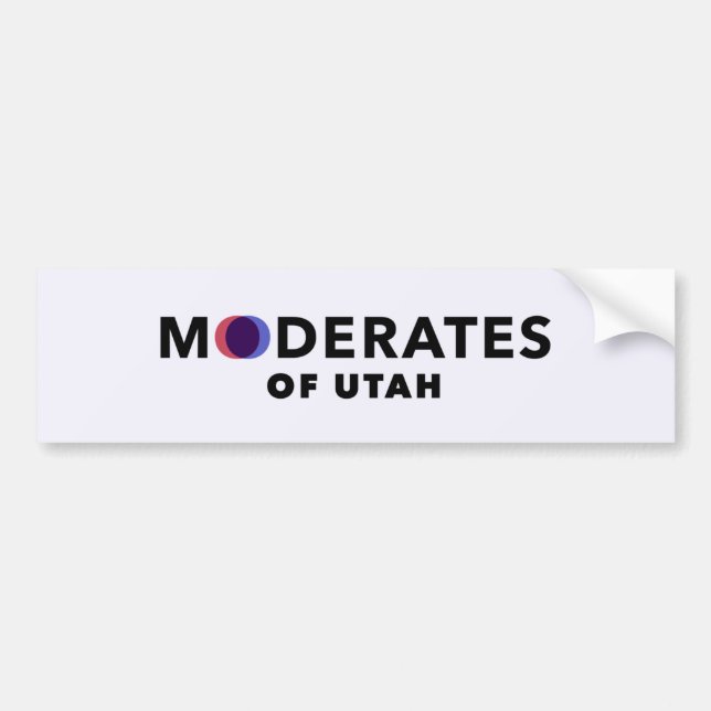 Moderate des Utah-Autoaufklebers Autoaufkleber (Vorne)
