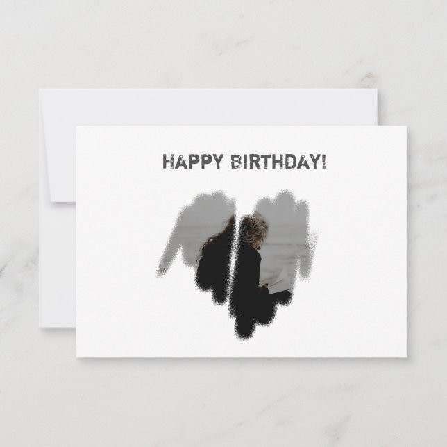 Moderater Graffiti-bespritzter Herzrahmen (Vorderseite)