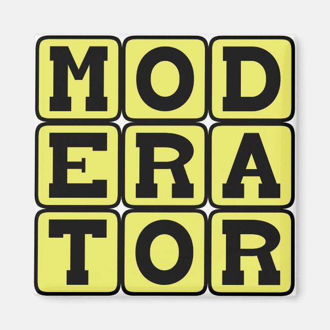 Moderator, Arbitrator Magnet (Vorne)