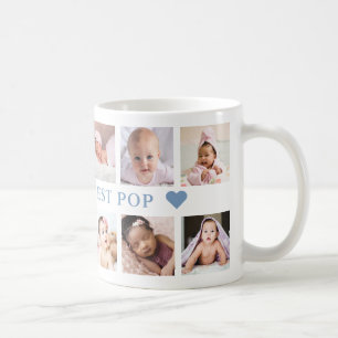 Modern 12 Foto Collage Blue World ist der beste Po Kaffeetasse