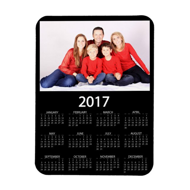 Modern 2018 Photo Calendar Magnet (Vertikal)
