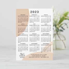 Modern 2023 Kalender Volljahr Minimal Abstrakt Programm