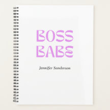 Modern 2024 Boss Babe Personalisiert White