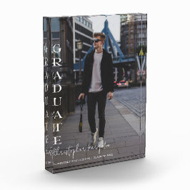 Modern 2024 Graduate White Script Overlay  Fotoblock