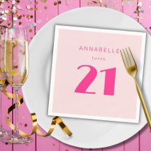 Modern 21. Rosa Geburtstagsparty