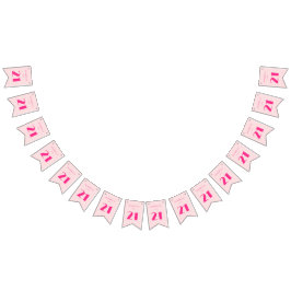 Modern 21. Rosa Geburtstagsparty Wimpelkette