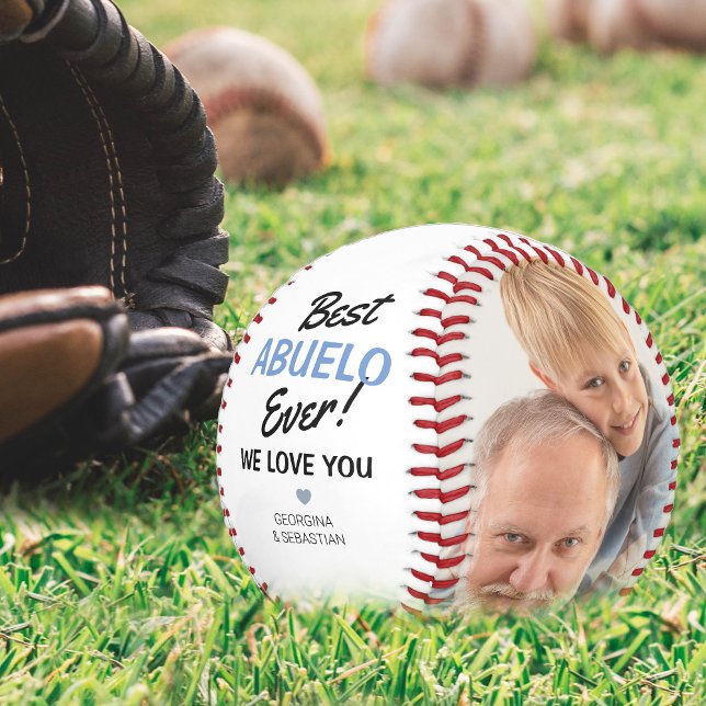 Modern 2 Foto Collage Beste Abuelo je! Baseball (Von Creator hochgeladen)