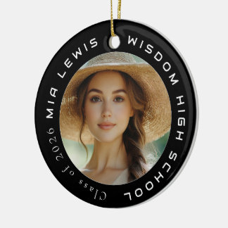 Modern 2 Photo Grad Keramik Ornament