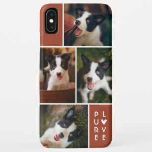 Modern 4 Foto Collage Reine Liebe Orange Case-Mate iPhone Hülle