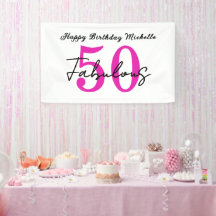 Modern 50 and Fabulous 50th Birthday Party