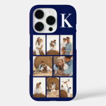 Modern 8 Foto Navy Blau