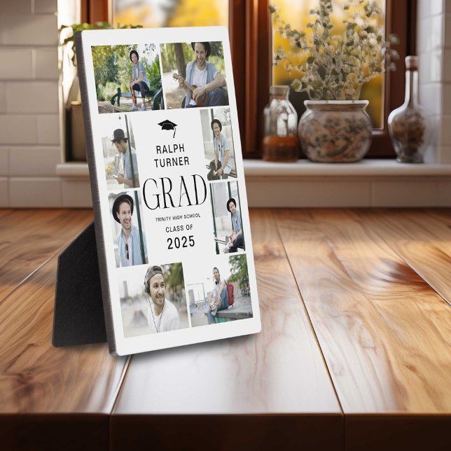 Modern 9 Foto Collage GRAD Keepake Geschenk Fotoplatte (Von Creator hochgeladen)