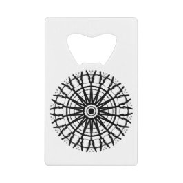 MODERN _A Kaleidoskop ROSE CIRCLE _COLOR _BLACK Geldbeutel Flaschenöffner