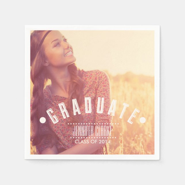 MODERN | ABSCHLUSS NAPKINS 2014 SERVIETTE (Vorderseite)