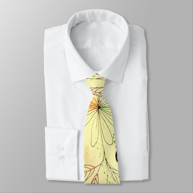 Modern Abstrac Business Pattern Yellow Krawatte (Gebunden)