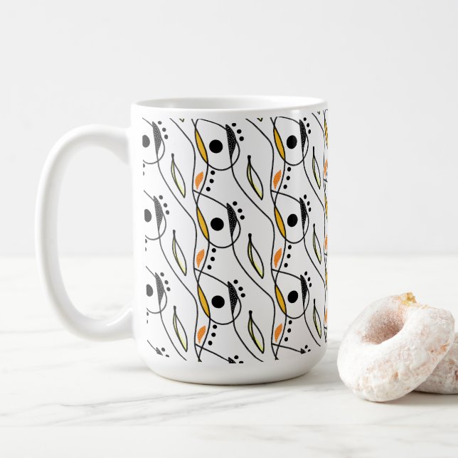 Modern Abstract Art Coffee Mug #1 Kaffeetasse (Mit Donut)