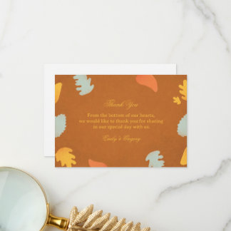 Modern Abstract Autumn Appreciation Dankeskarte
