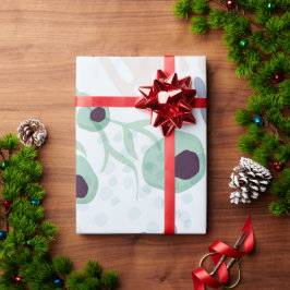 Modern Abstract Botanical Yellow Billy Button Geschenkpapier