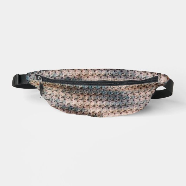 Modern abstract digital pattern design 1240 bauchtasche (Vorderseite)