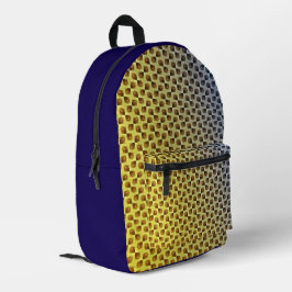 Modern abstract digital pattern design 1243 bedruckter rucksack