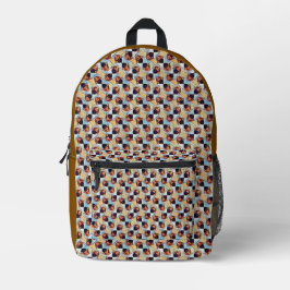 Modern abstract digital pattern design 1245 bedruckter rucksack
