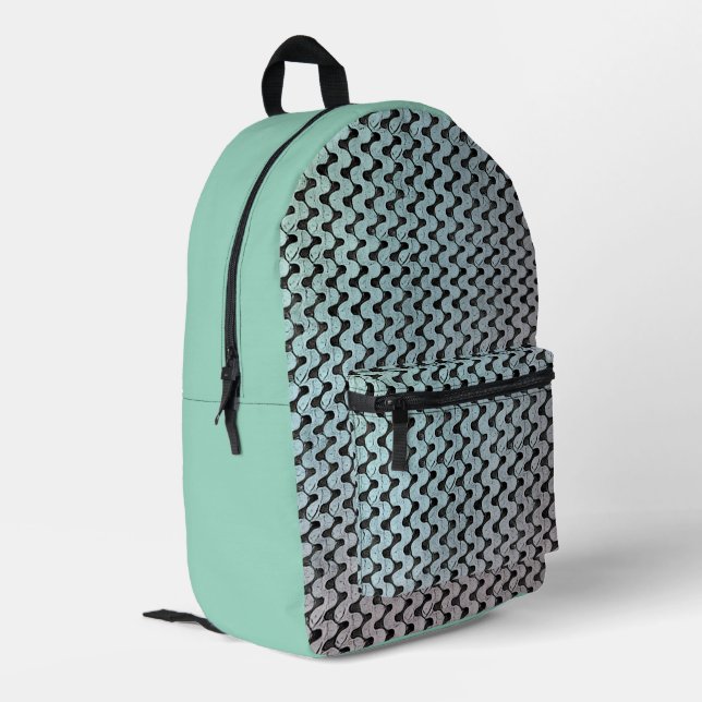 Modern abstract digital pattern design 1246 bedruckter rucksack (Rückseitige Ecke links)