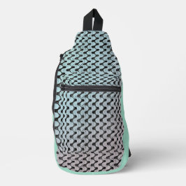 Modern abstract digital pattern design 1246 crossbody bag