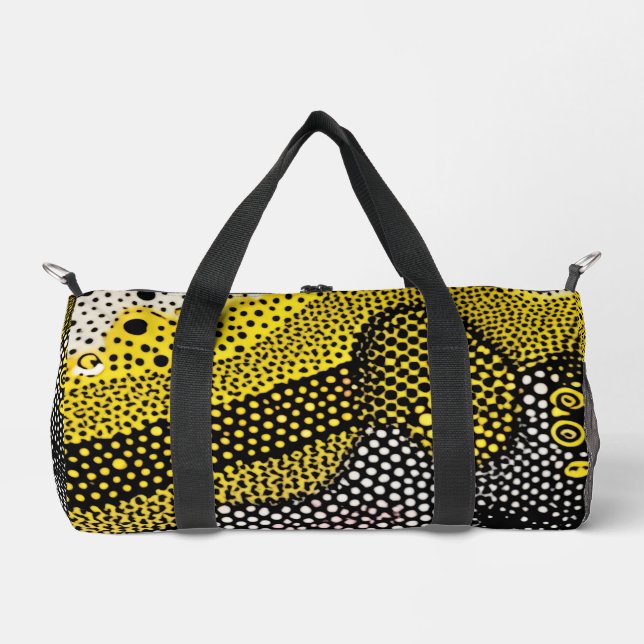 Modern Abstract Dot Pattern  Duffle Bag (Vorderseite)
