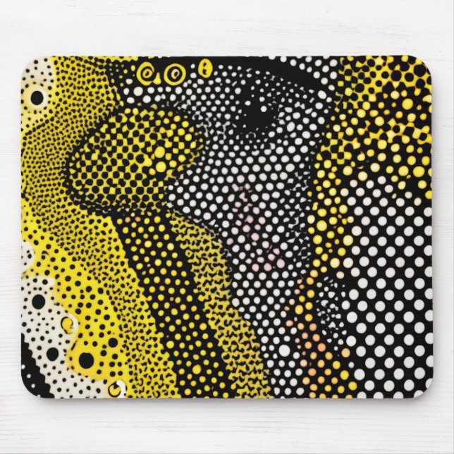 Modern Abstract Dot Pattern  Mousepad (Vorne)