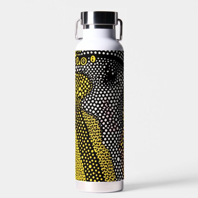 Modern Abstract Dot Pattern  Trinkflasche (Vorne)