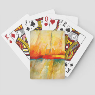 Modern Abstract Expressionist Painting Spielkarten