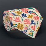 Modern Abstract Floral Pattern Krawatte<br><div class="desc">A bold modern abstract floral pattern featuring artistic flower shapes and vibrant contemporary colors. This creative botanical design is perfect for modern styling and expressive fashion.</div>
