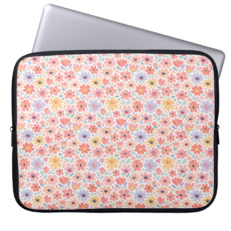 Modern Abstract Floral Pattern Laptopschutzhülle
