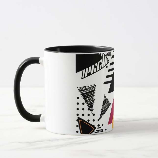 Modern Abstract geometric art Tasse (Links)