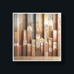 Modern Abstract Geometric Columns Art - Textured 3 Leinwanddruck<br><div class="desc">A stunning architectural digital piece featuring a series of vertical columns adorned with diverse geometric patterns. The design showcases a rhythmic mix of zigzags, circles, lines, and tribal-inspired motifs in a warm palette of terracotta, sand, and slate grey. This high-texture 3D relief art is perfect for adding depth and a...</div>