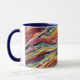 Modern abstract geometric digital pattern 40 tasse
