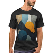 Modern Abstract Geometric Shapes Textured Art
