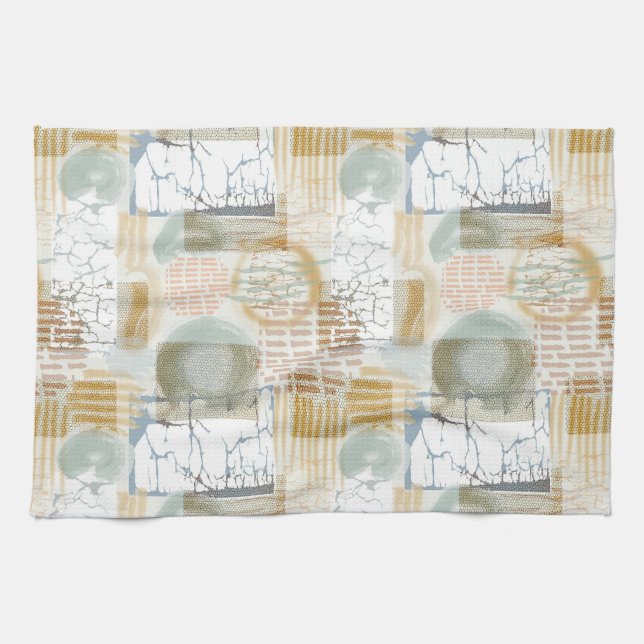 Modern Abstract Geschirrtuch (Horizontal)