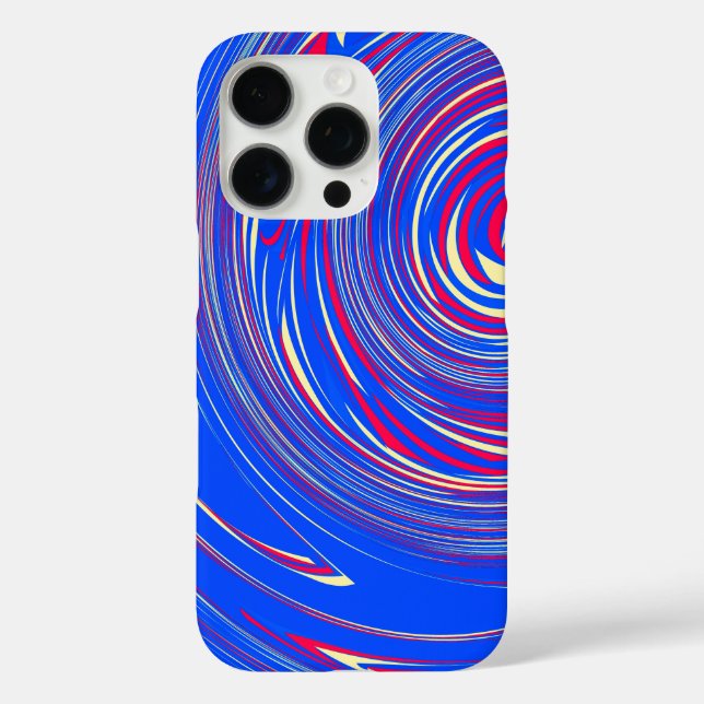Modern Abstract Marble Pattern Design  iPhone 16 Pro Hülle (Rückseite)