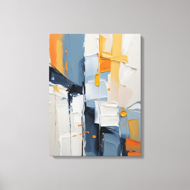 Modern Abstract Painting Canvas Print Leinwanddruck (Vorderseite)